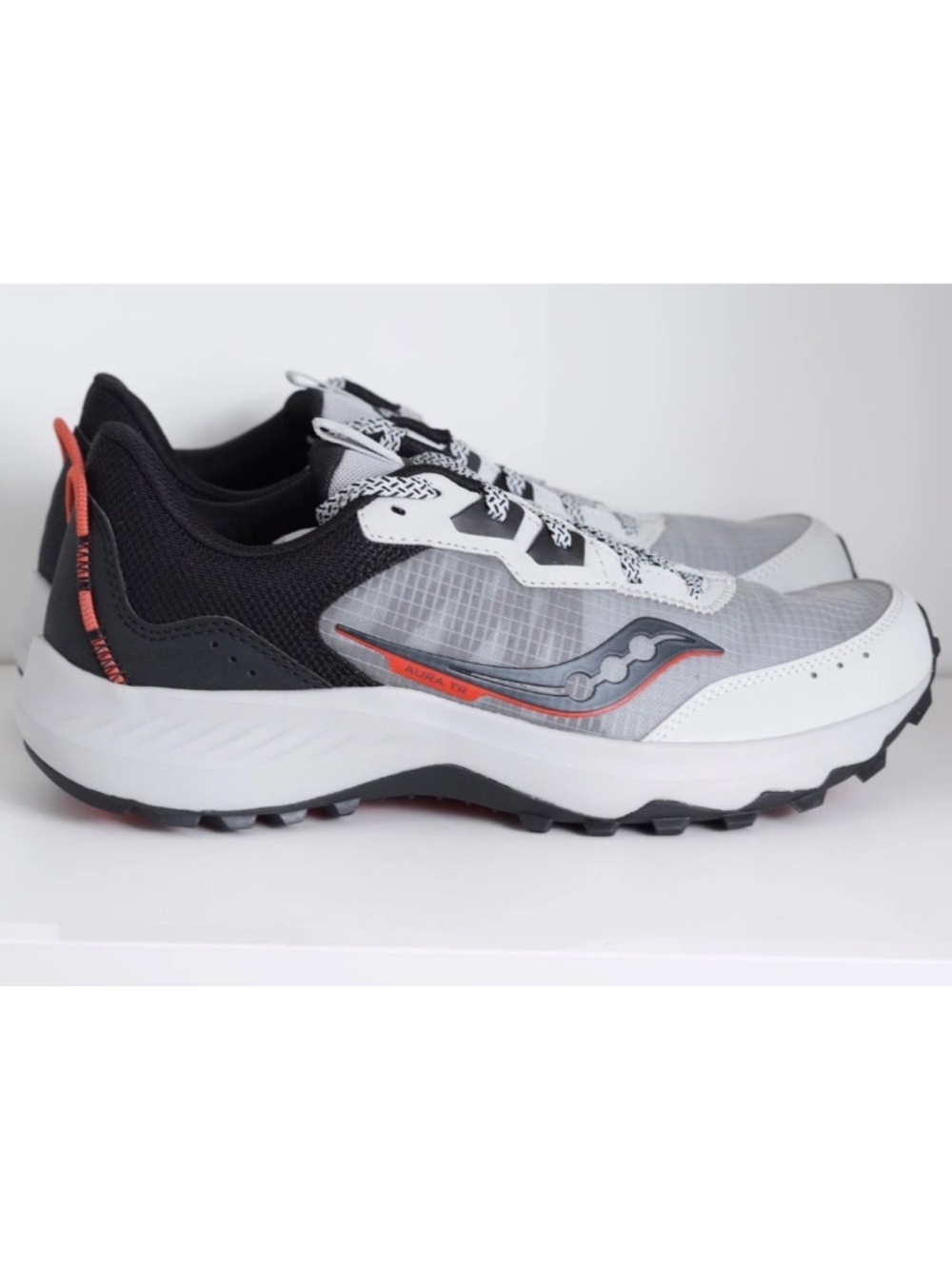 Saucony Aura TR Trail Running Shoes Concrete Black Men’s